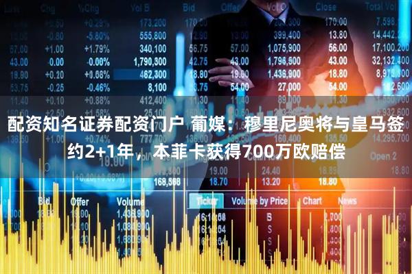 配资知名证券配资门户 葡媒：穆里尼奥将与皇马签约2+1年，本菲卡获得700万欧赔偿